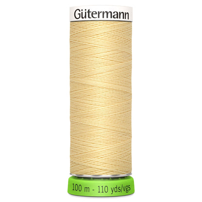 325 Lightest Yellow - Gütermann Sew All rPET Thread 100m - sewecofabrics