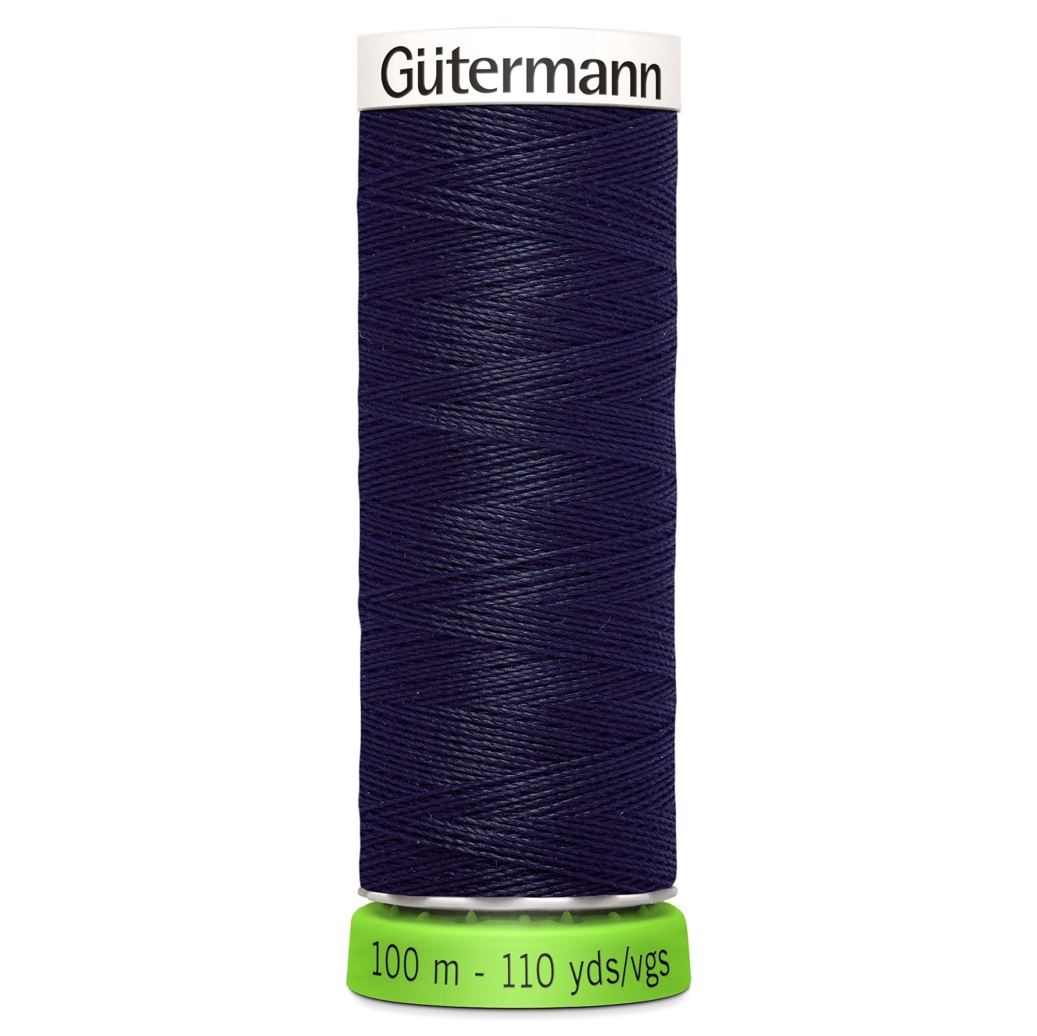339 Midnight - Gütermann Sew All rPET Thread 100m - sewecofabrics