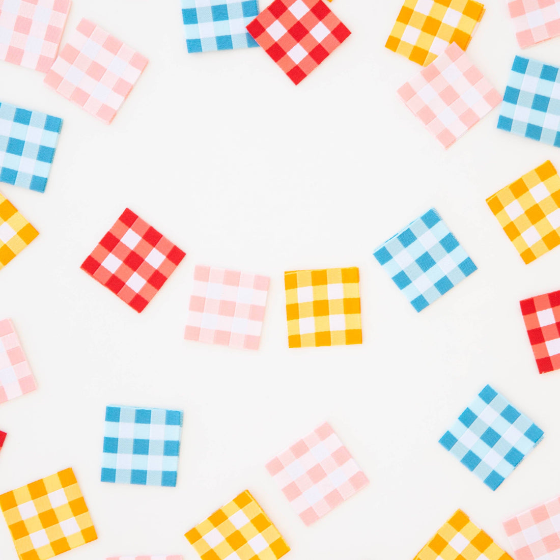 Gingham - Sarah Hearts - Sewing Labels