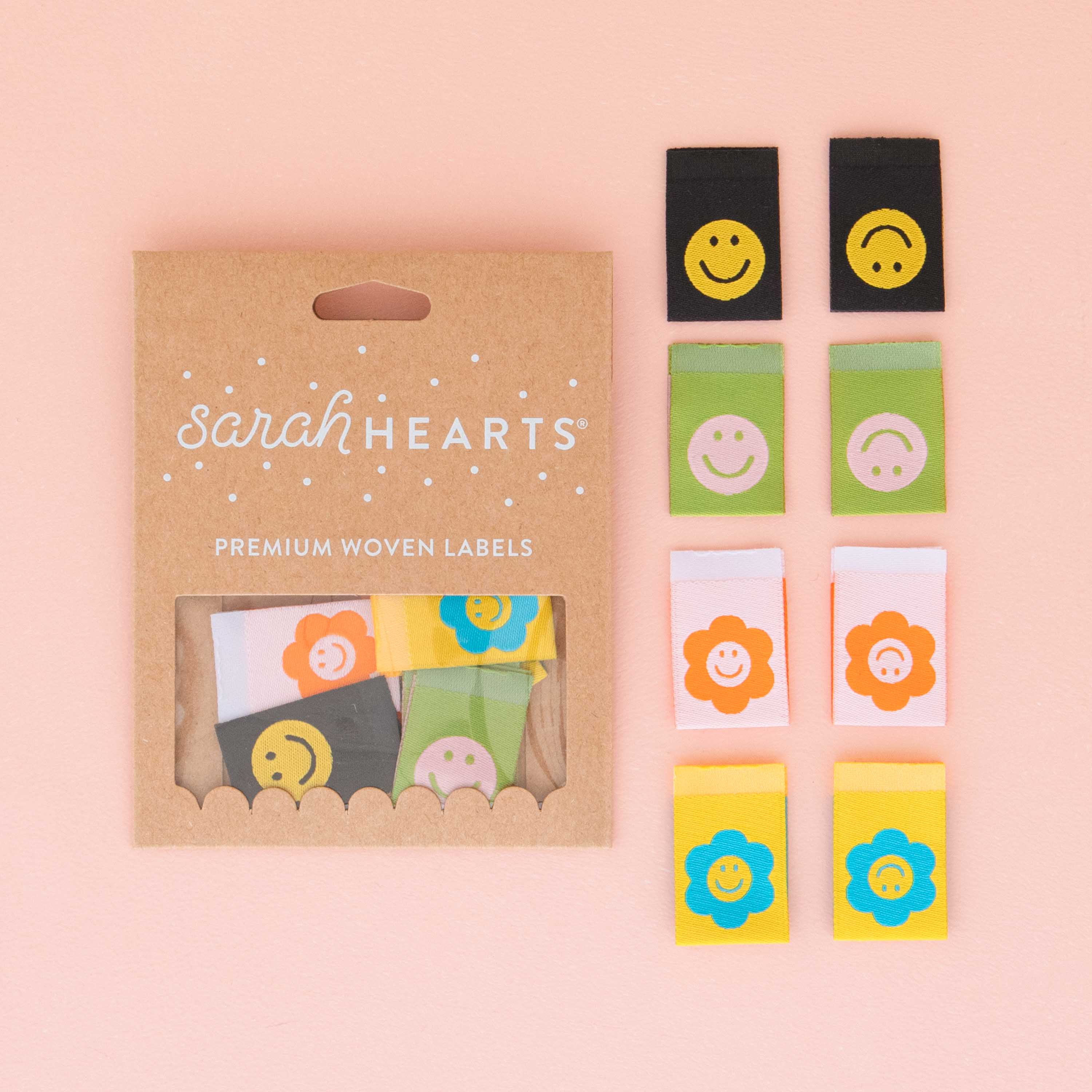 &quot;Smiley&quot; Multipack - Sarah Hearts - Sewing Labels