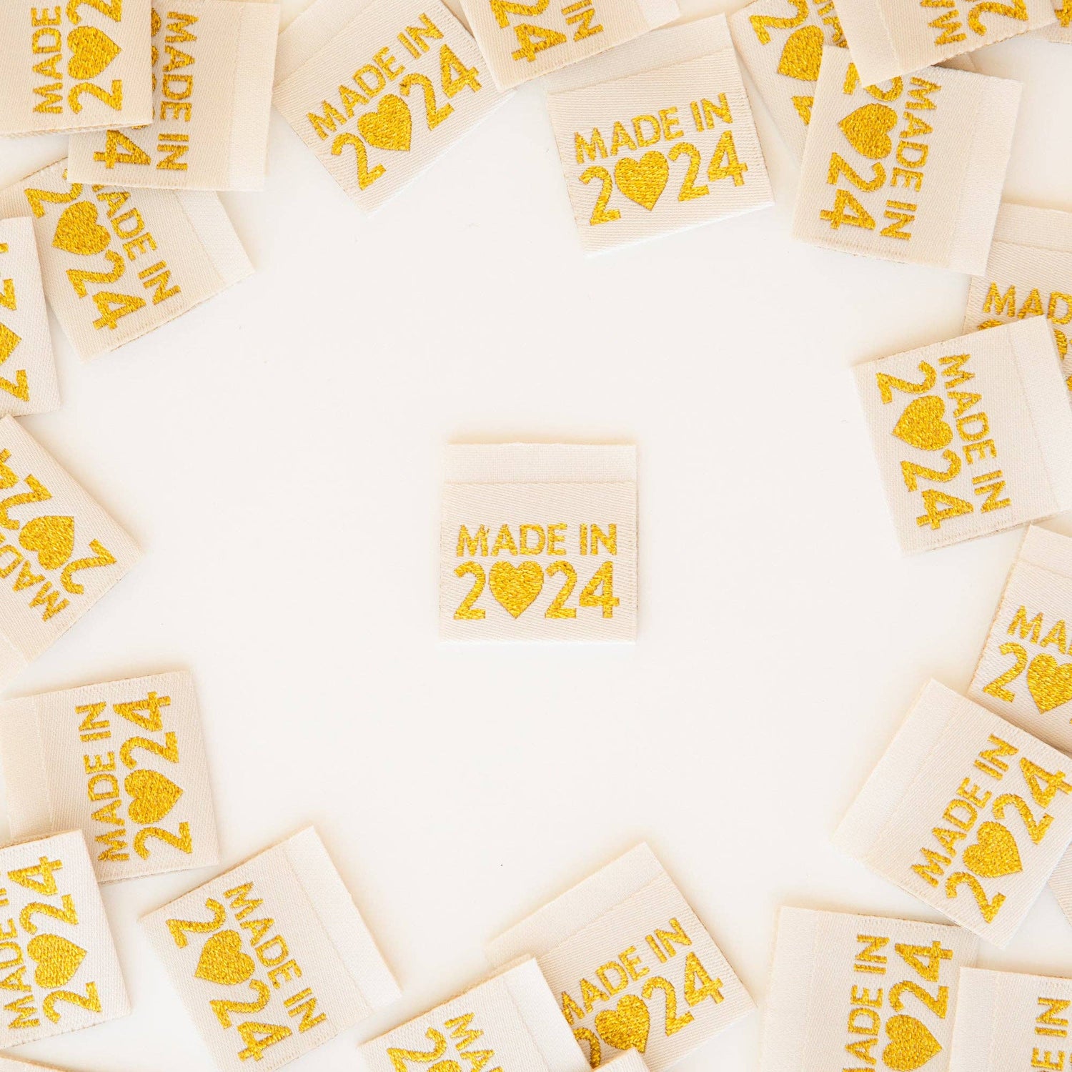 &quot;Made in 2024&quot; - Sarah Hearts - Sew In Labels