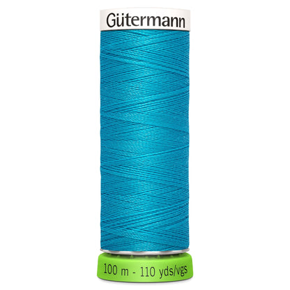 736 Cyan - Gütermann Sew All rPET Thread 100m - sewecofabrics