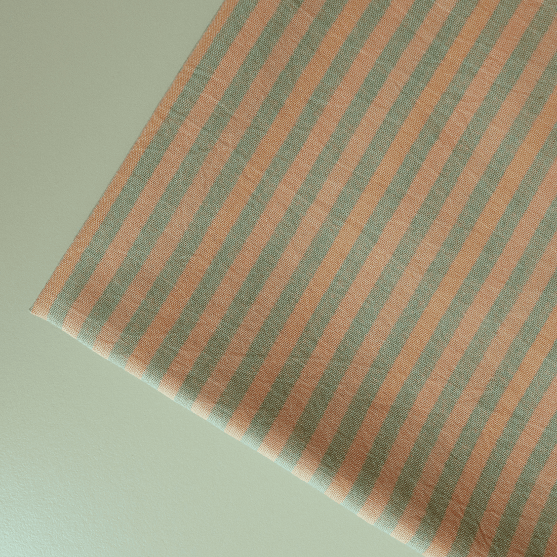 75cm REMNANT - Tuba Stripe Indian Cotton Fabric - sewecofabrics