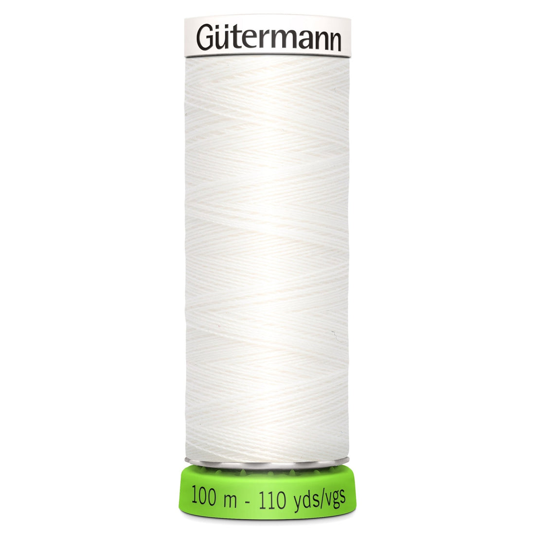 800 White - Gütermann Sew All rPET Thread 100m - sewecofabrics