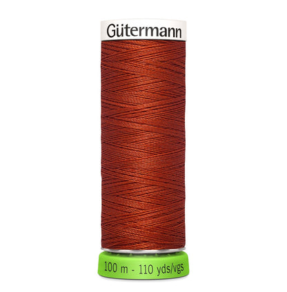 837 Brick - Gútermann Sew All rPET Thread 100m - sewecofabrics