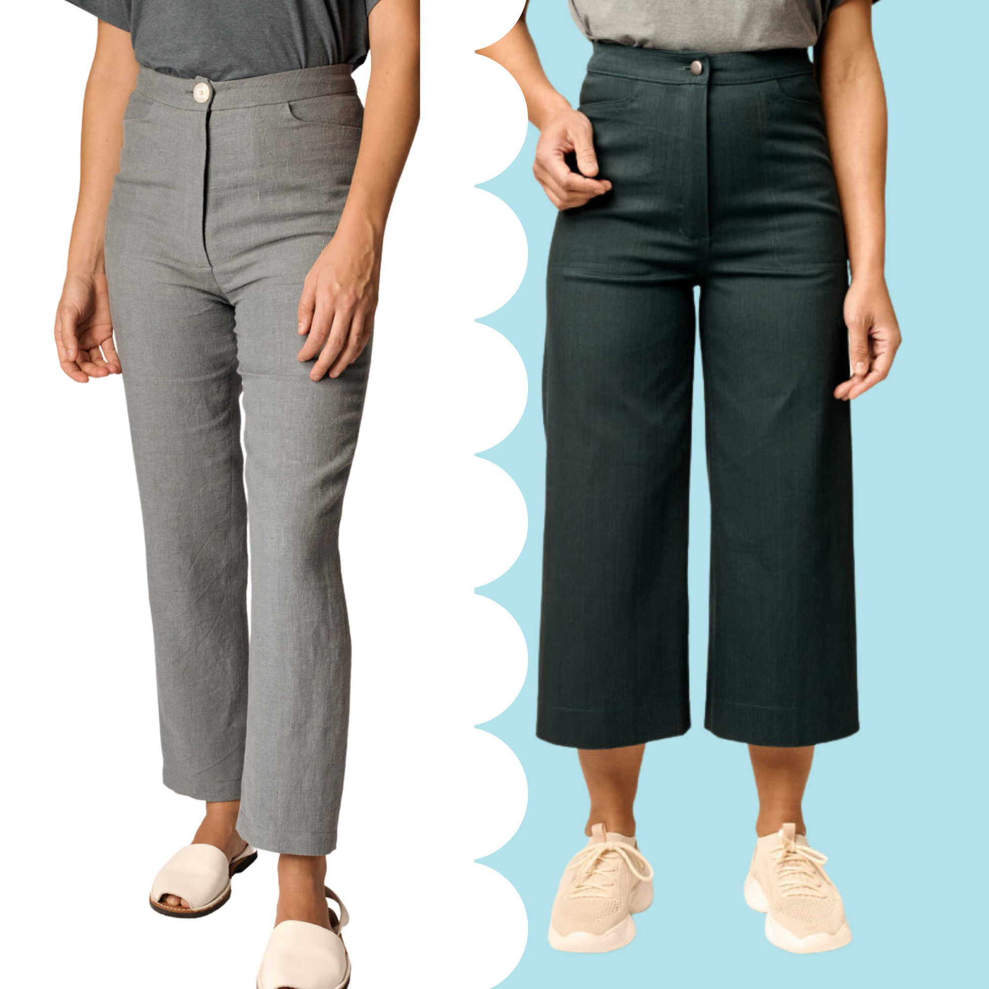 Aina Trousers &amp; Culottes - Paper Sewing Pattern