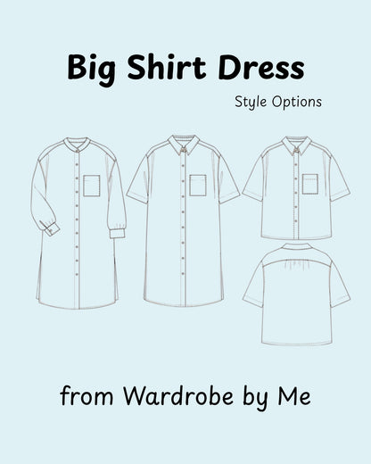 Big Shirt Dress, Sewing Pattern from Wardrobe By Me (Paper)