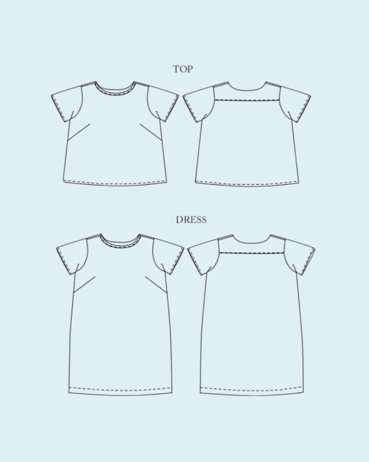 The Camber Top &amp; Dress, Sewing Pattern from Merchant &amp; Mills (Paper)