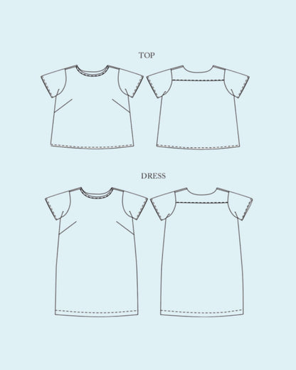 The Camber Top &amp; Dress, Sewing Pattern from Merchant &amp; Mills (Paper)