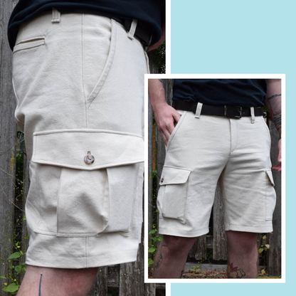 Cargo Shorts- Paper Sewing Pattern