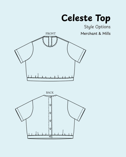 The Celeste Top, Sewing Pattern from Merchant &amp; Mills (Paper)