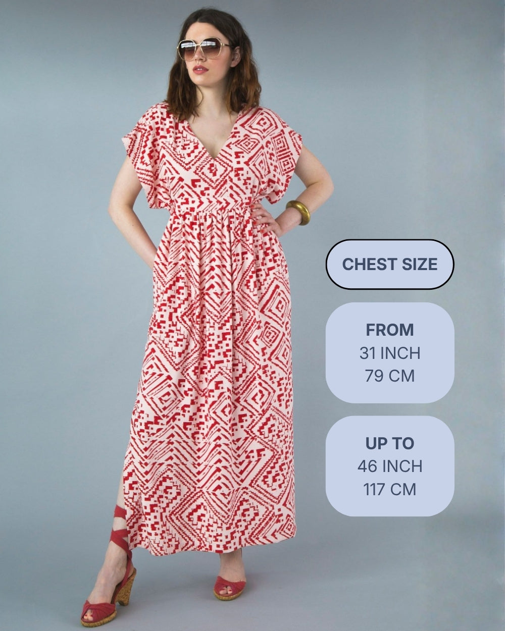 Charlie Caftan Dress, Sewing Pattern from Closet Core Patterns (Paper)