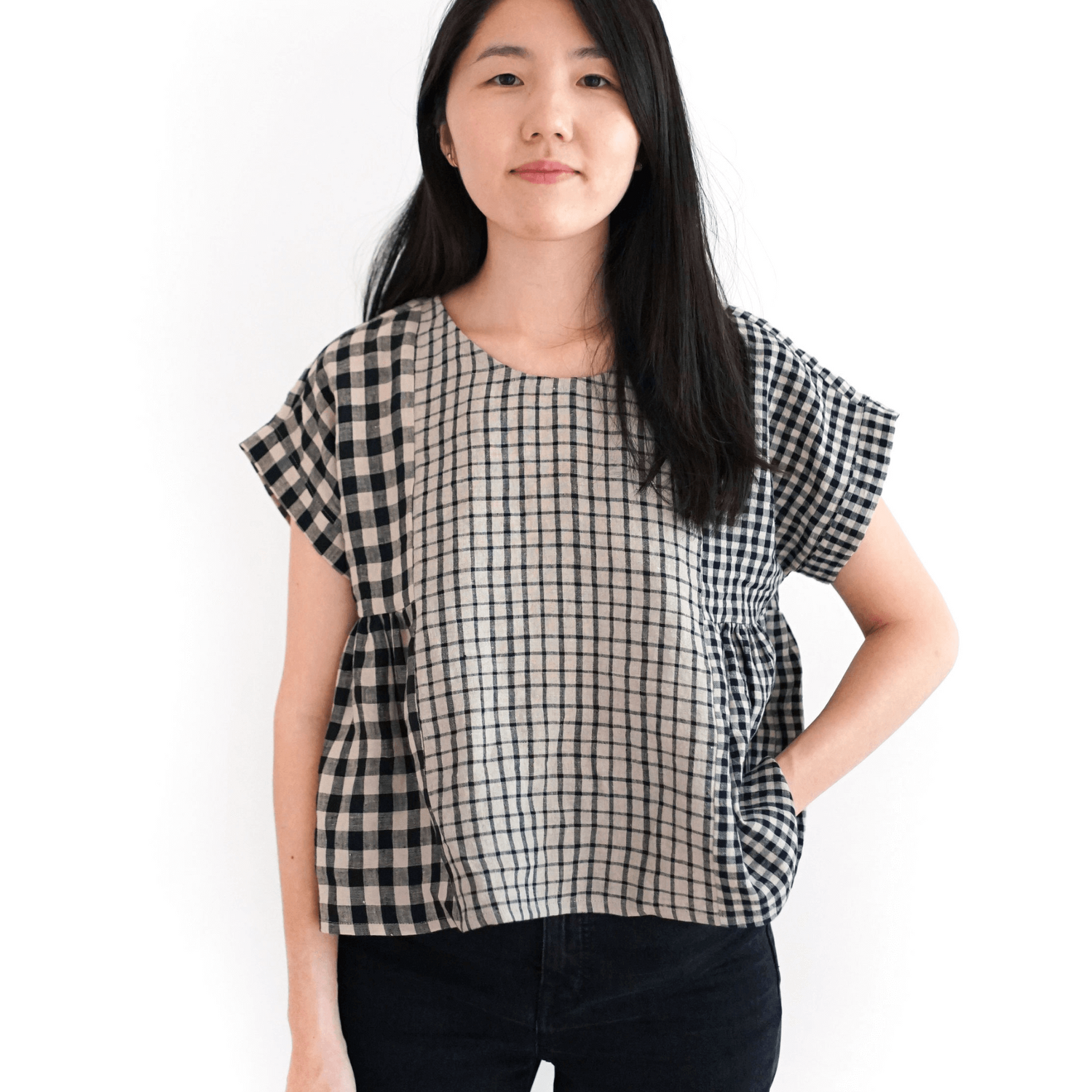 Collage Gather Top - PDF Sewing Pattern