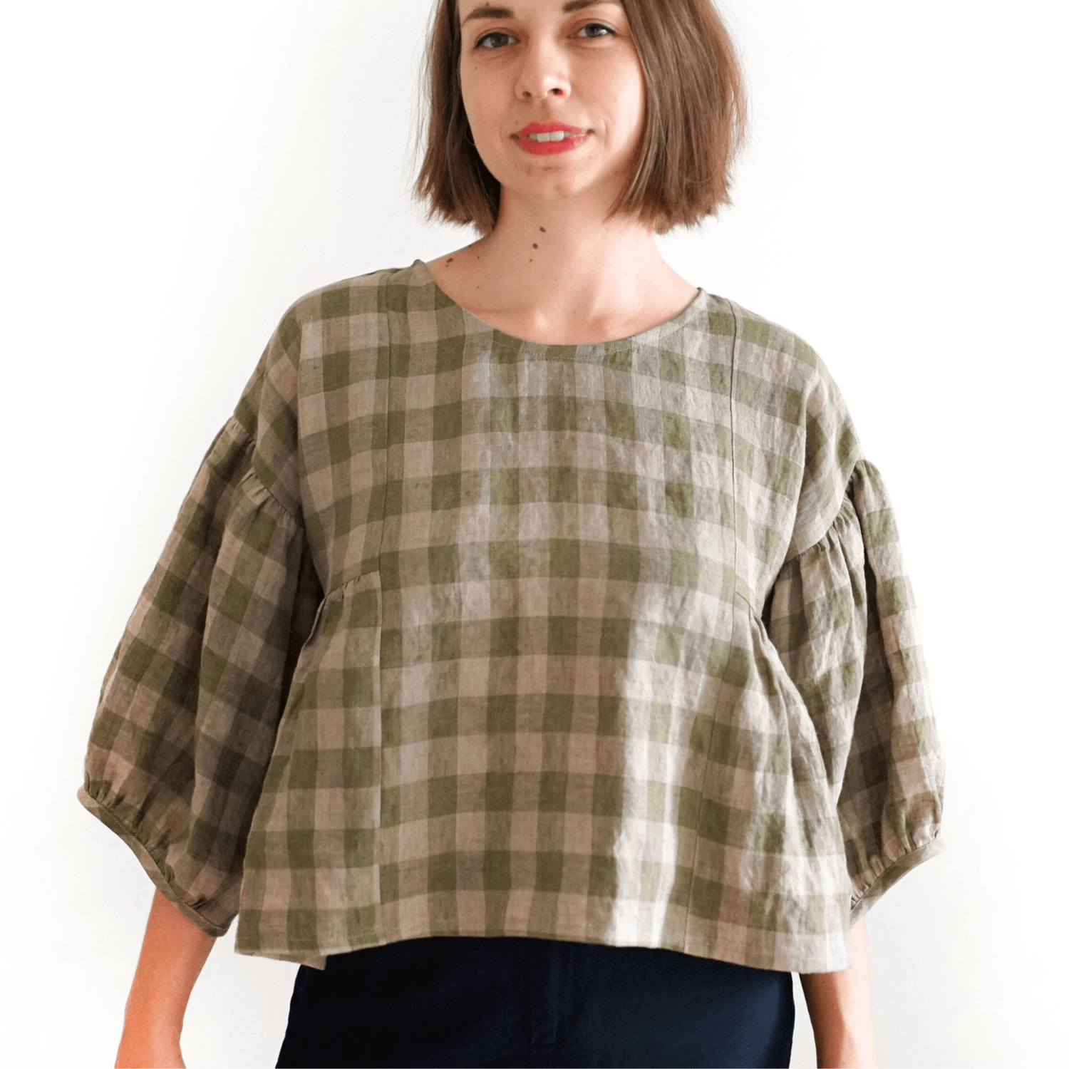 Collage Gather Top - PDF Sewing Pattern – sewecofabrics