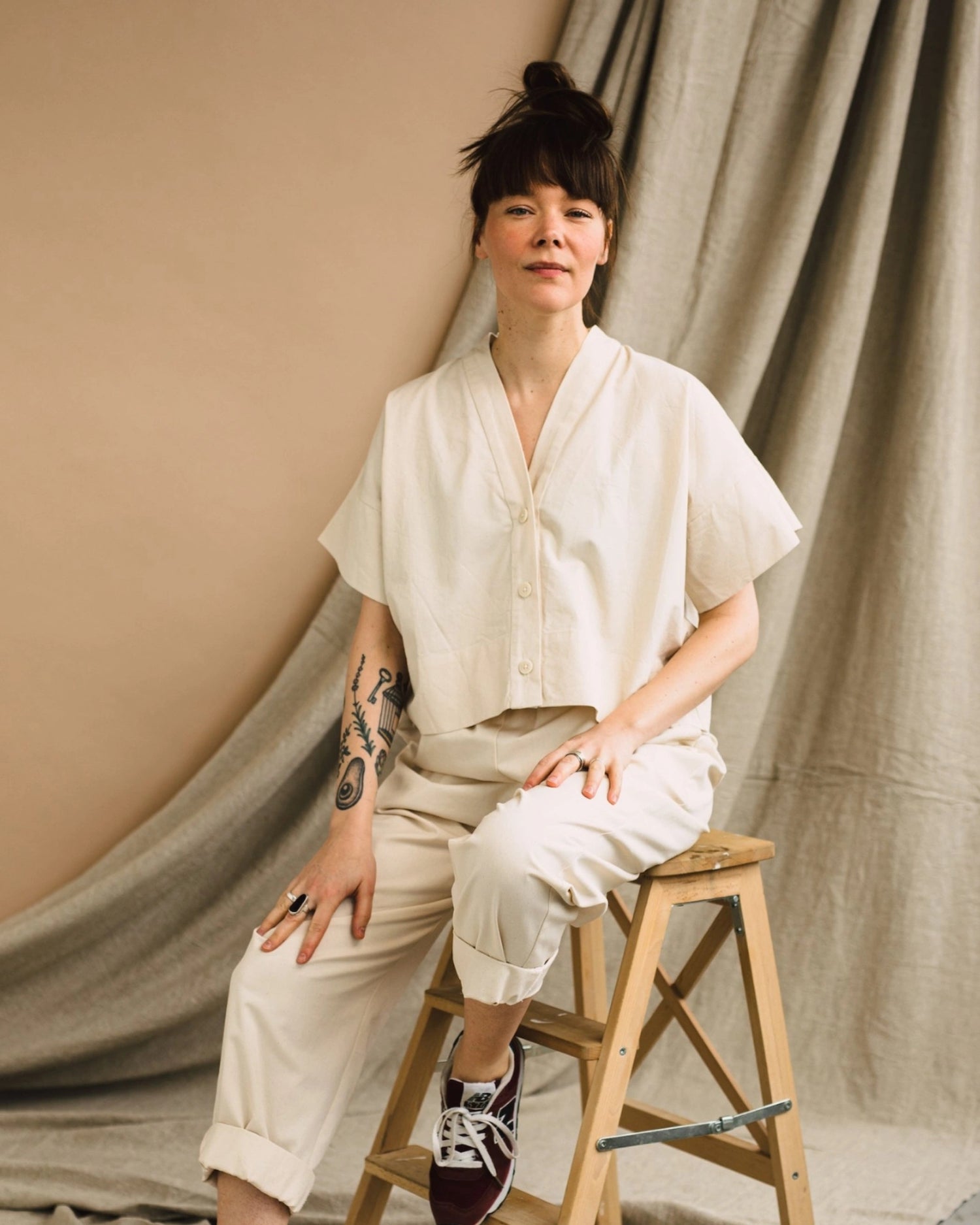 Cropped Shirt, Zero Waste Sewing Pattern  (PDF)