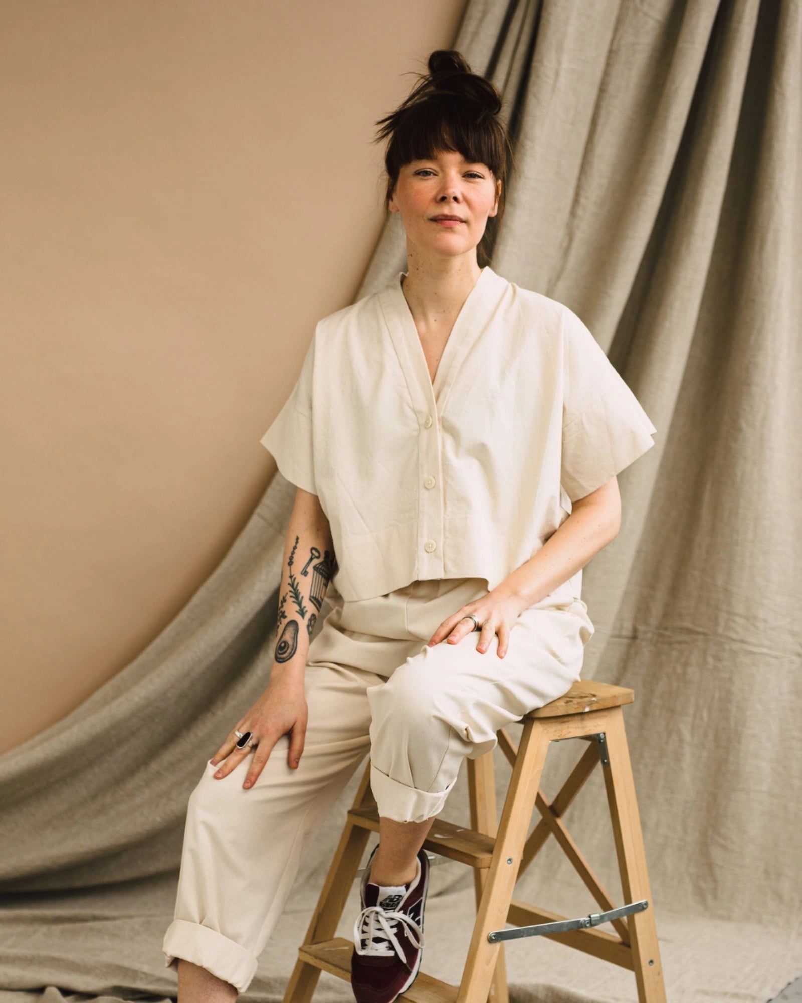 Cropped Shirt, Zero Waste Sewing Pattern  (PDF)
