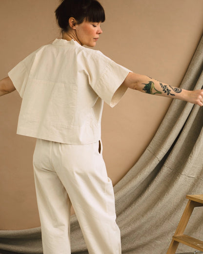 Cropped Shirt, Zero Waste Sewing Pattern  (PDF)
