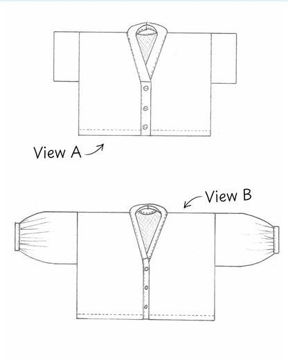Cropped Shirt, Zero Waste Sewing Pattern  (PDF)