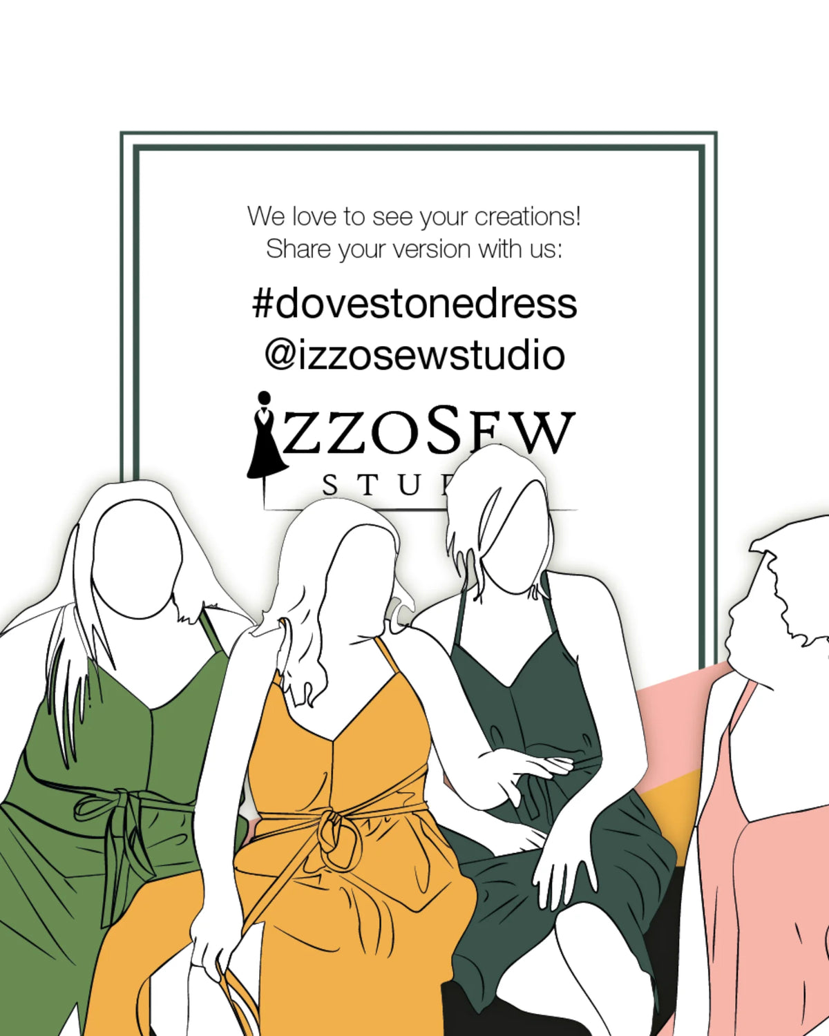 Dovestone Dress, Sewing Pattern from IzzoSew Studio (PDF)