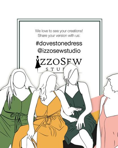 Dovestone Dress, Sewing Pattern from IzzoSew Studio (PDF)