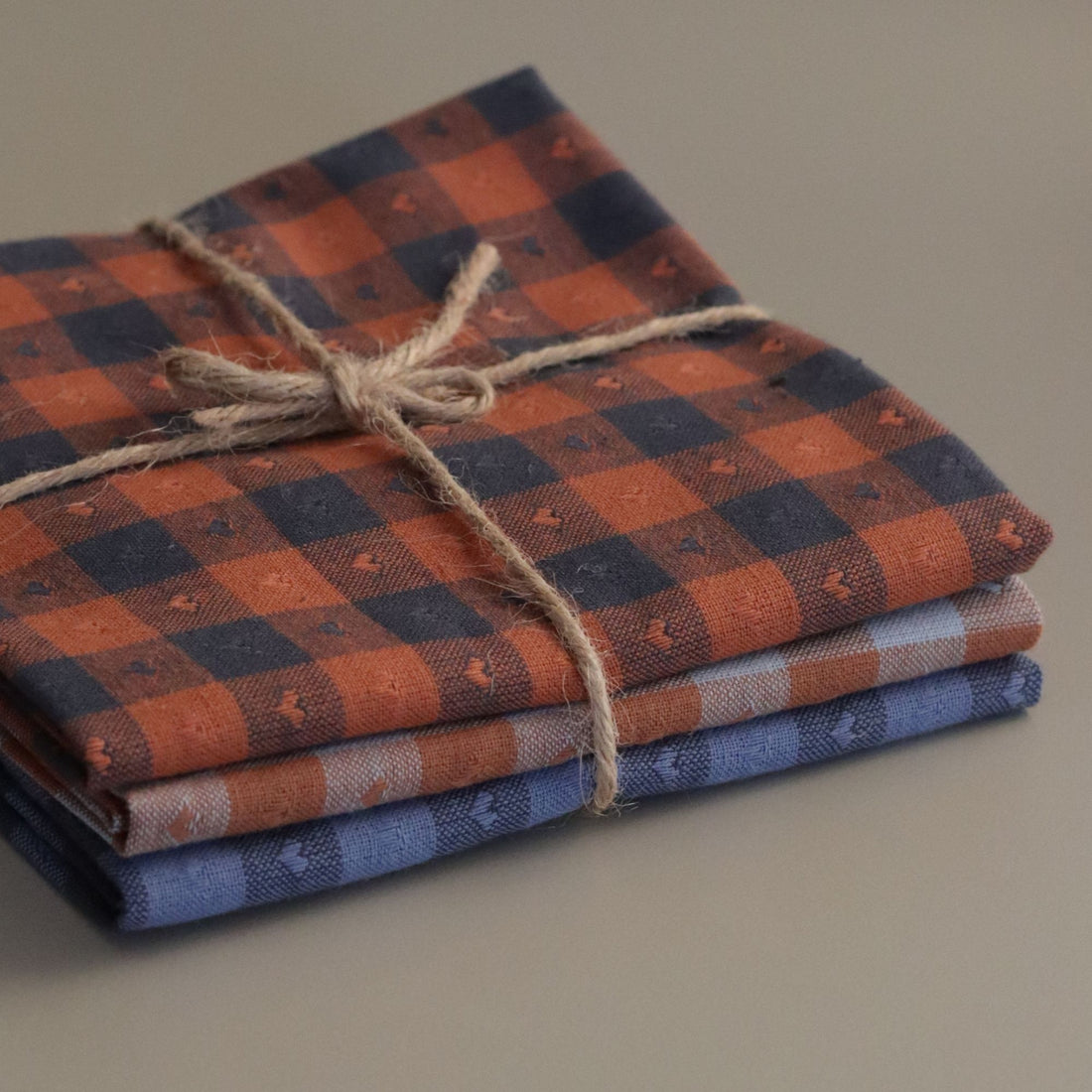 Gingham Hearts - Fat Quarters Bundle of 3