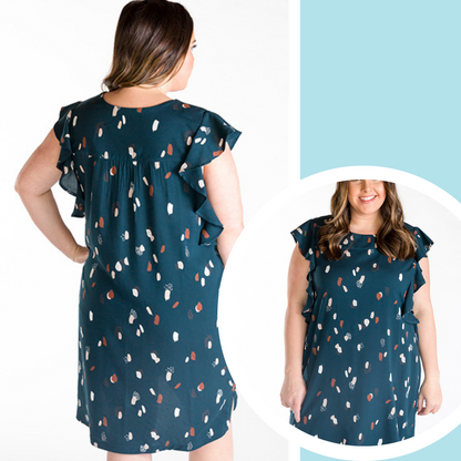 Farrah Blouse &amp; Dress - Paper Sewing Pattern