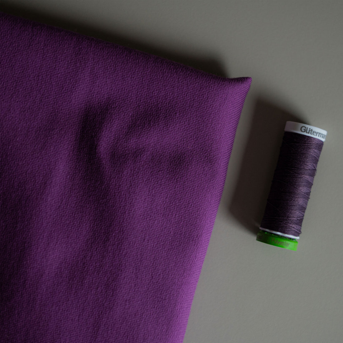 Plum Purple - French Terry Fabric
