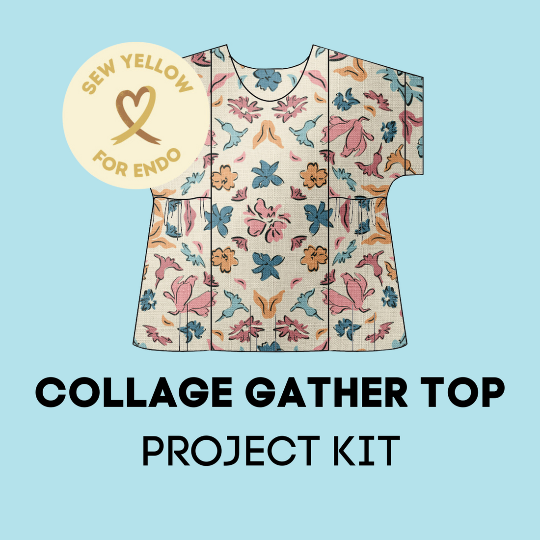Sewing Project Kit - Moments &amp; Collage Gather Top