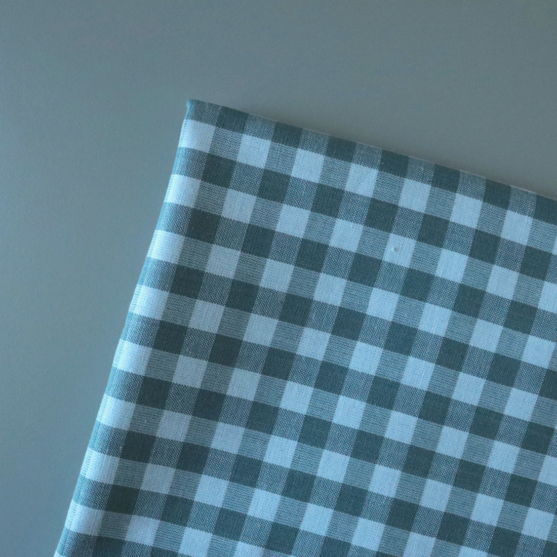Granite - Gingham Cotton Fabric