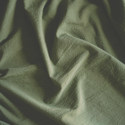 Vintage Nantucket Cotton - Olive Green Fabric