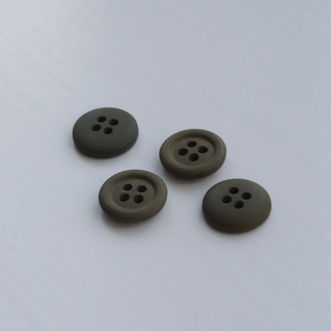 15mm Hemp Button - Khaki