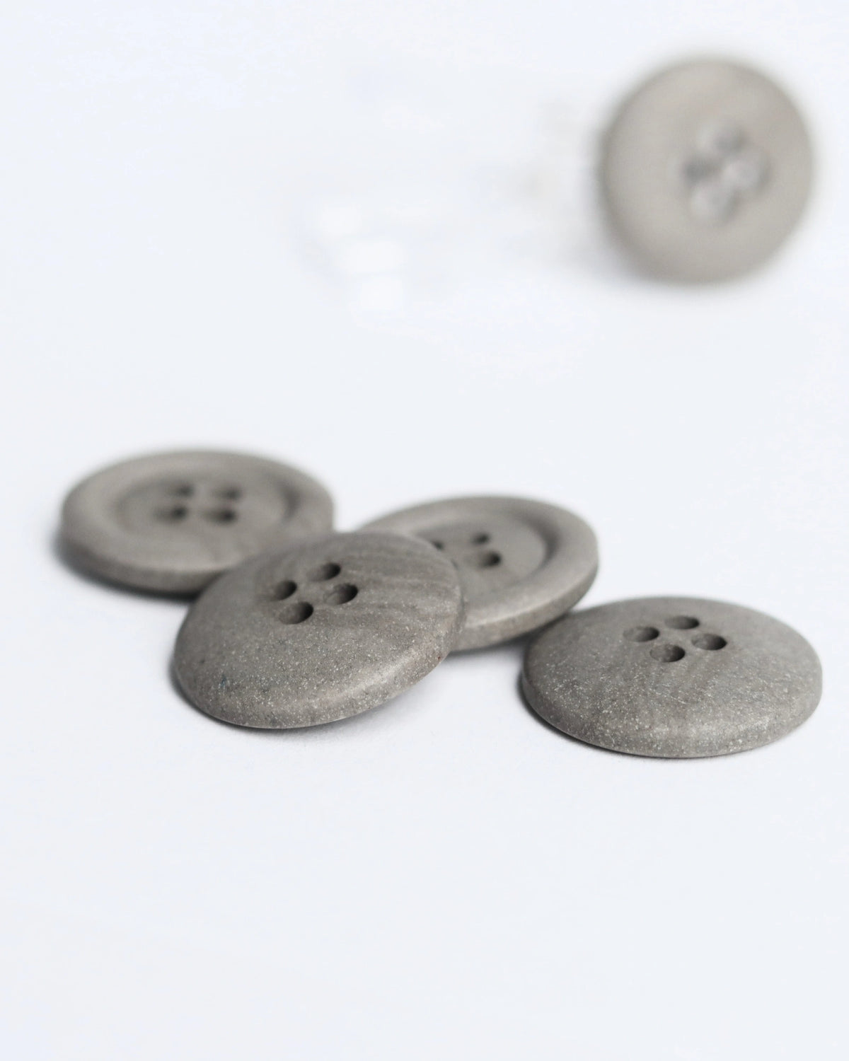 20mm Hemp Button, Grey