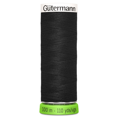 000 Black - Gütermann Sew All rPET Thread 100m