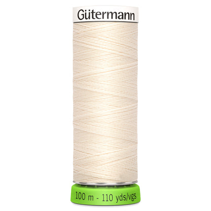 802 Porcelain - Gütermann Sew All rPET Thread 100m