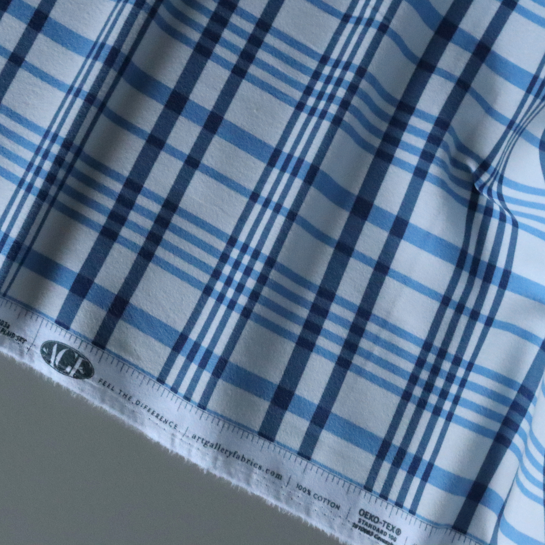 Happy Plaid Sky - Cotton Flannel