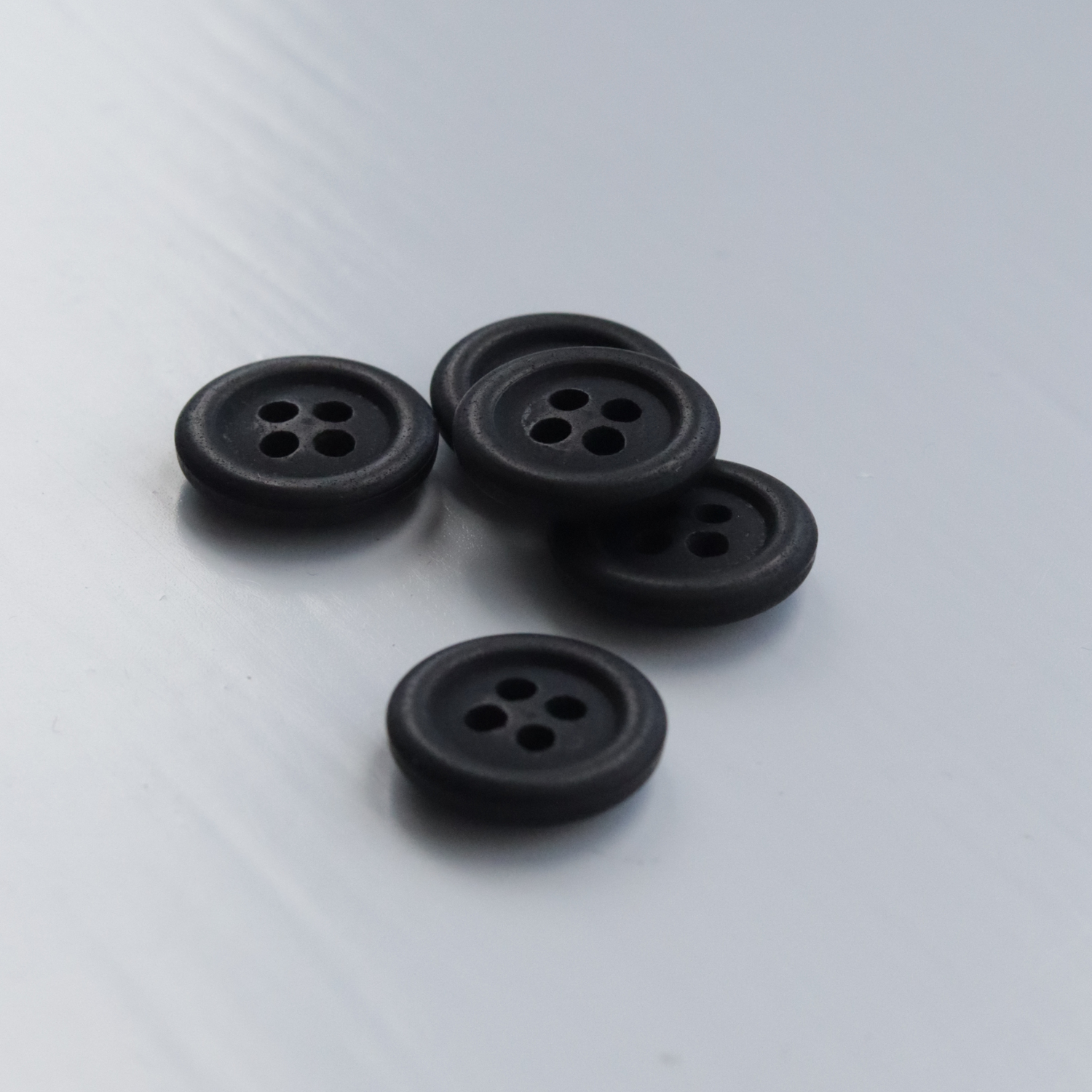 15mm Hemp Button - Black