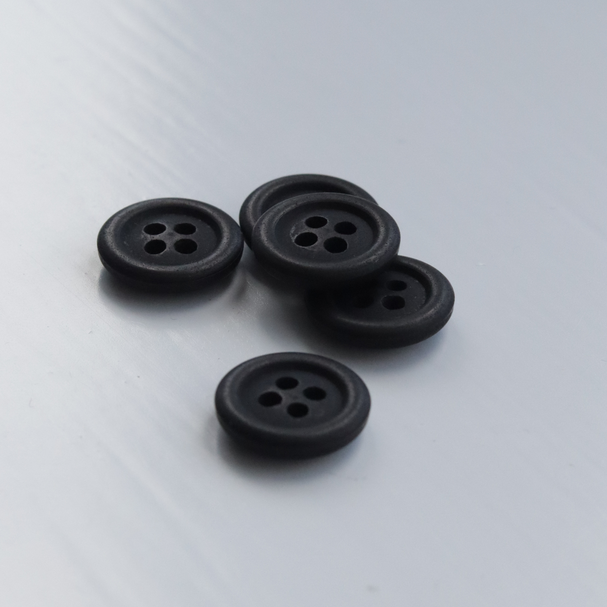 15mm Hemp Button - Black