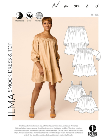 Ilma Smock Dress &amp; Top - PDF Sewing Pattern