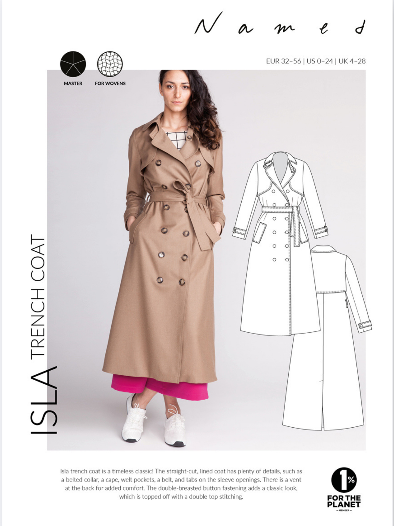 Isla Trench Coat - PDF Sewing Pattern