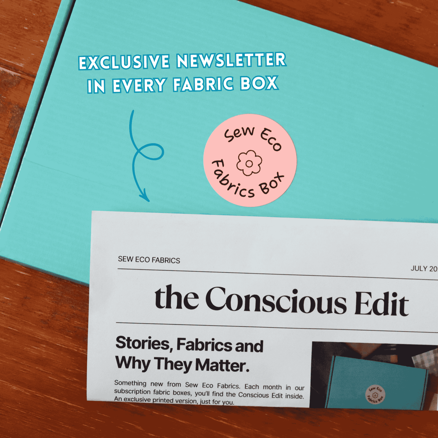 "Save the Shop" Fabric Box