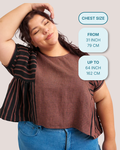 Collage Gather Top, Sewing Pattern from Matchy Matchy Sewing Club (PDF)