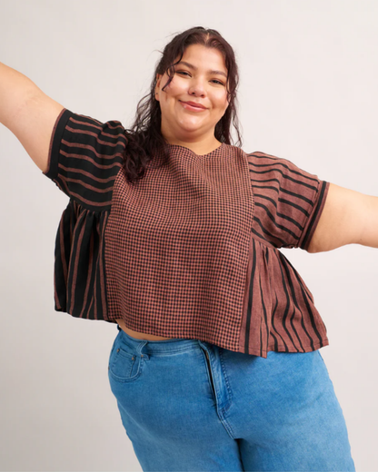 Collage Gather Top, Sewing Pattern from Matchy Matchy Sewing Club (PDF)