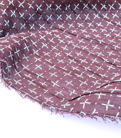 68cm REMNANT, Cool Browns Cross-Stitch Cotton Fabric