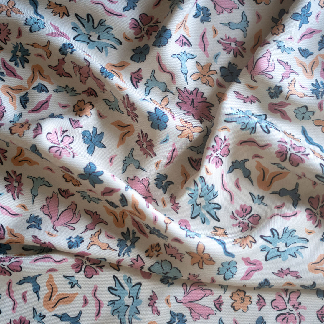 Viscose Twill - Moments - Roo-tid Fabrics