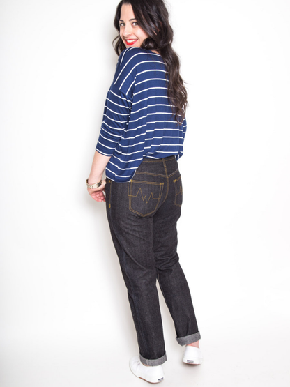 Morgan Boyfriend Jeans - Paper Sewing Pattern