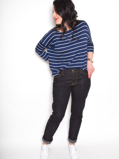 Morgan Boyfriend Jeans - Paper Sewing Pattern