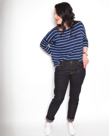 Morgan Boyfriend Jeans, Sewing Pattern from Closet Core Patterns (Paper)