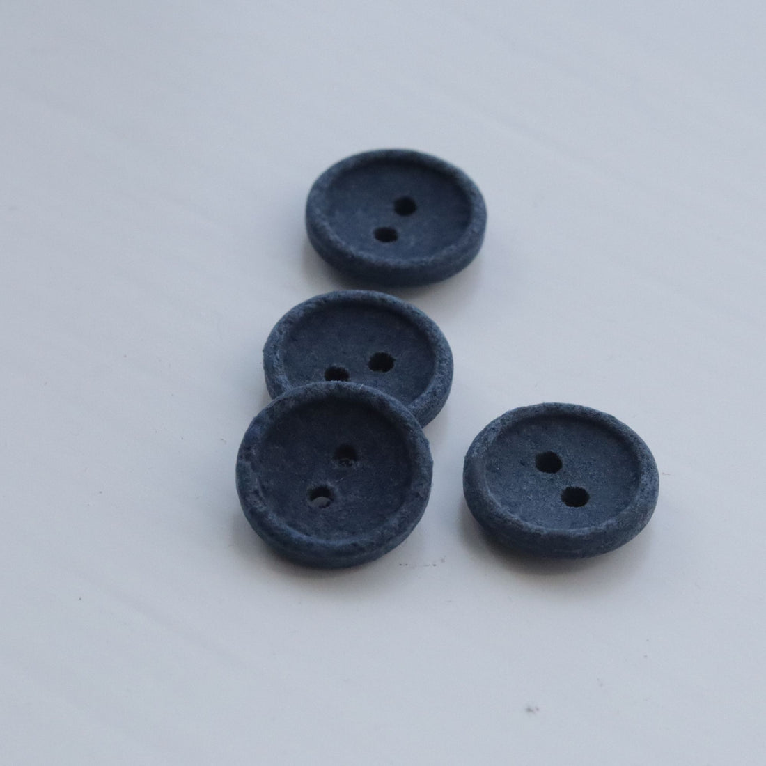 15mm Recycled Cotton Button - Navy