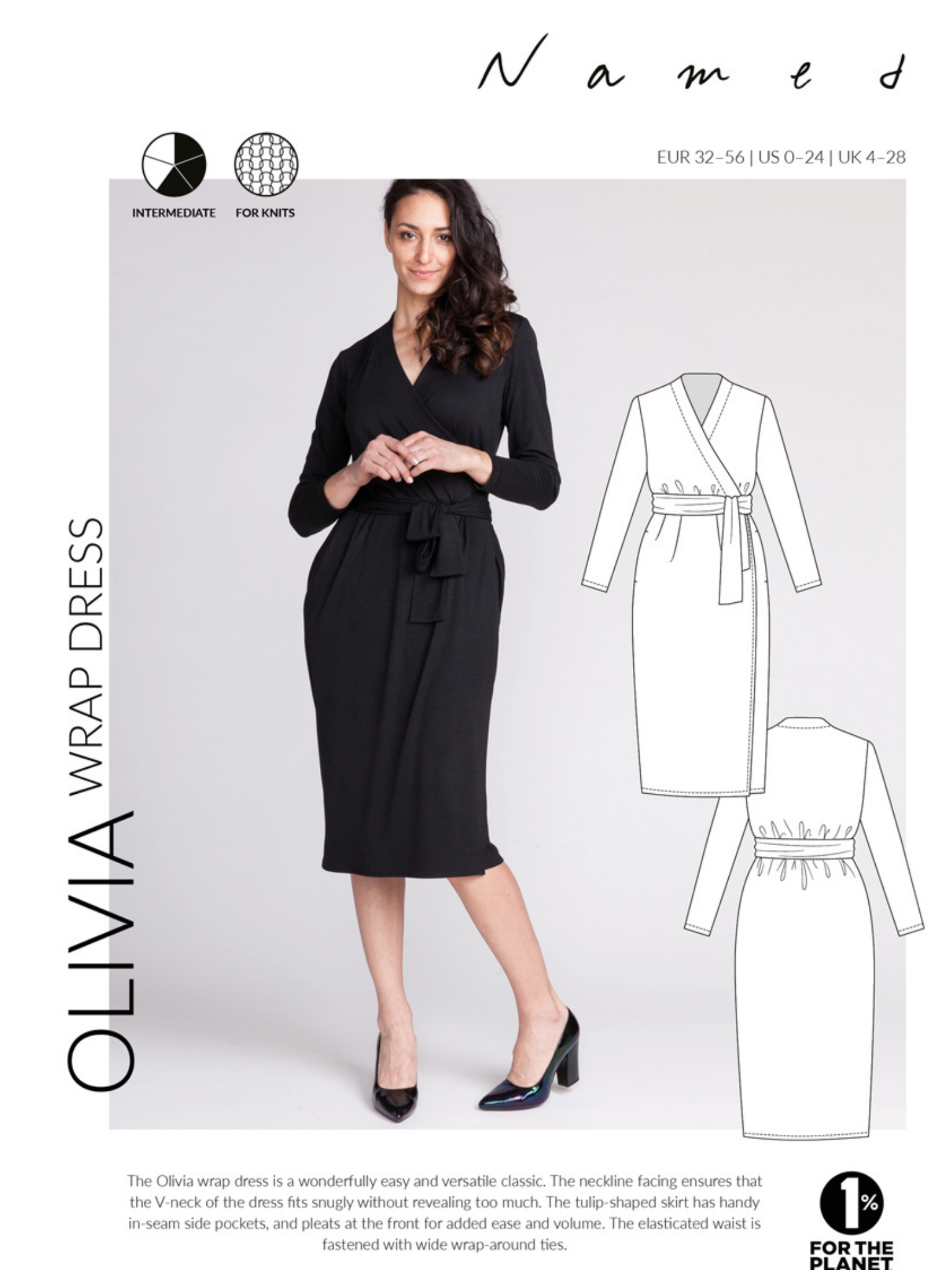 Olivia Wrap Dress - PDF Sewing Pattern