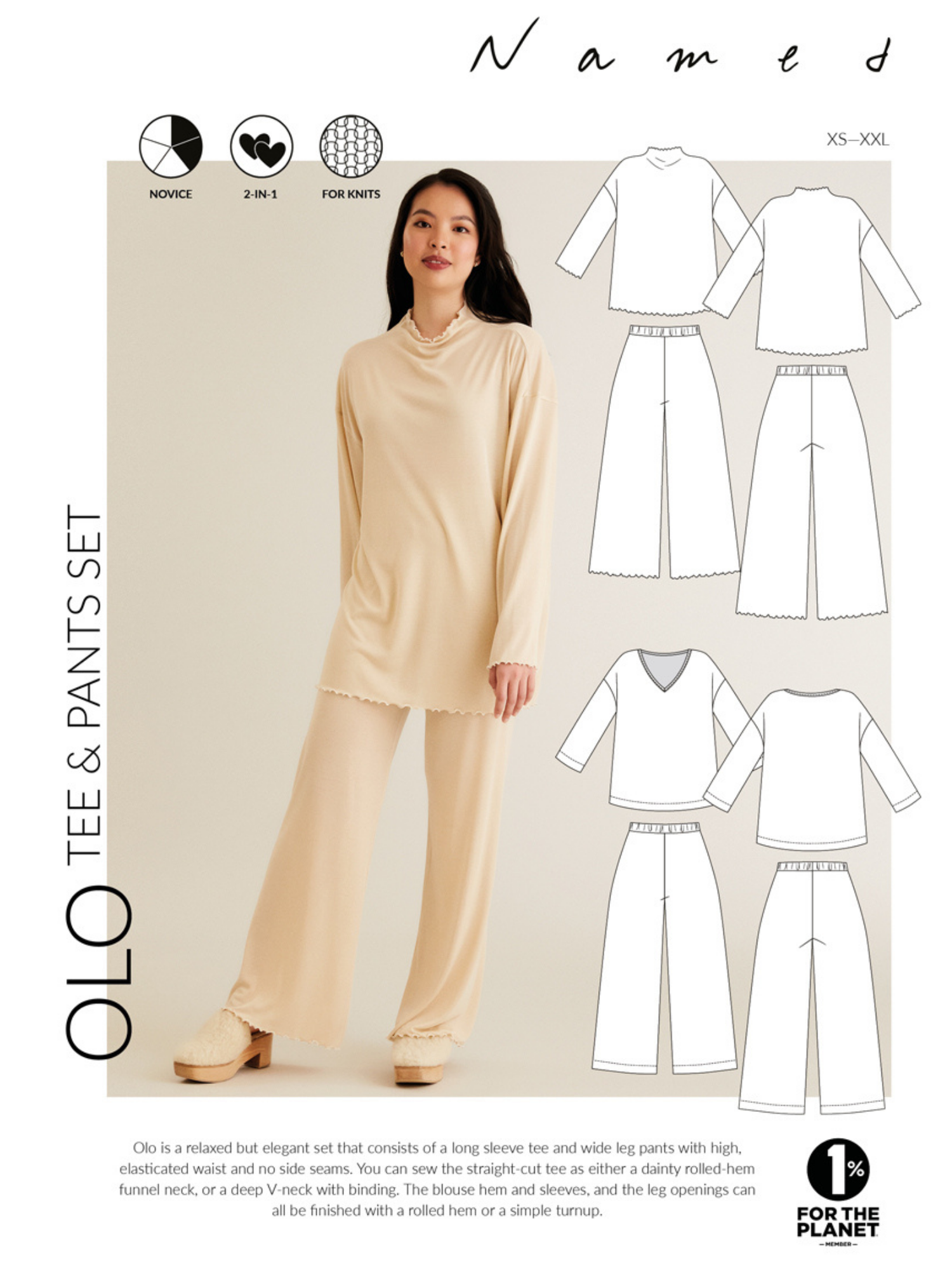 Olo Tee and Pants Set - PDF Sewing Pattern